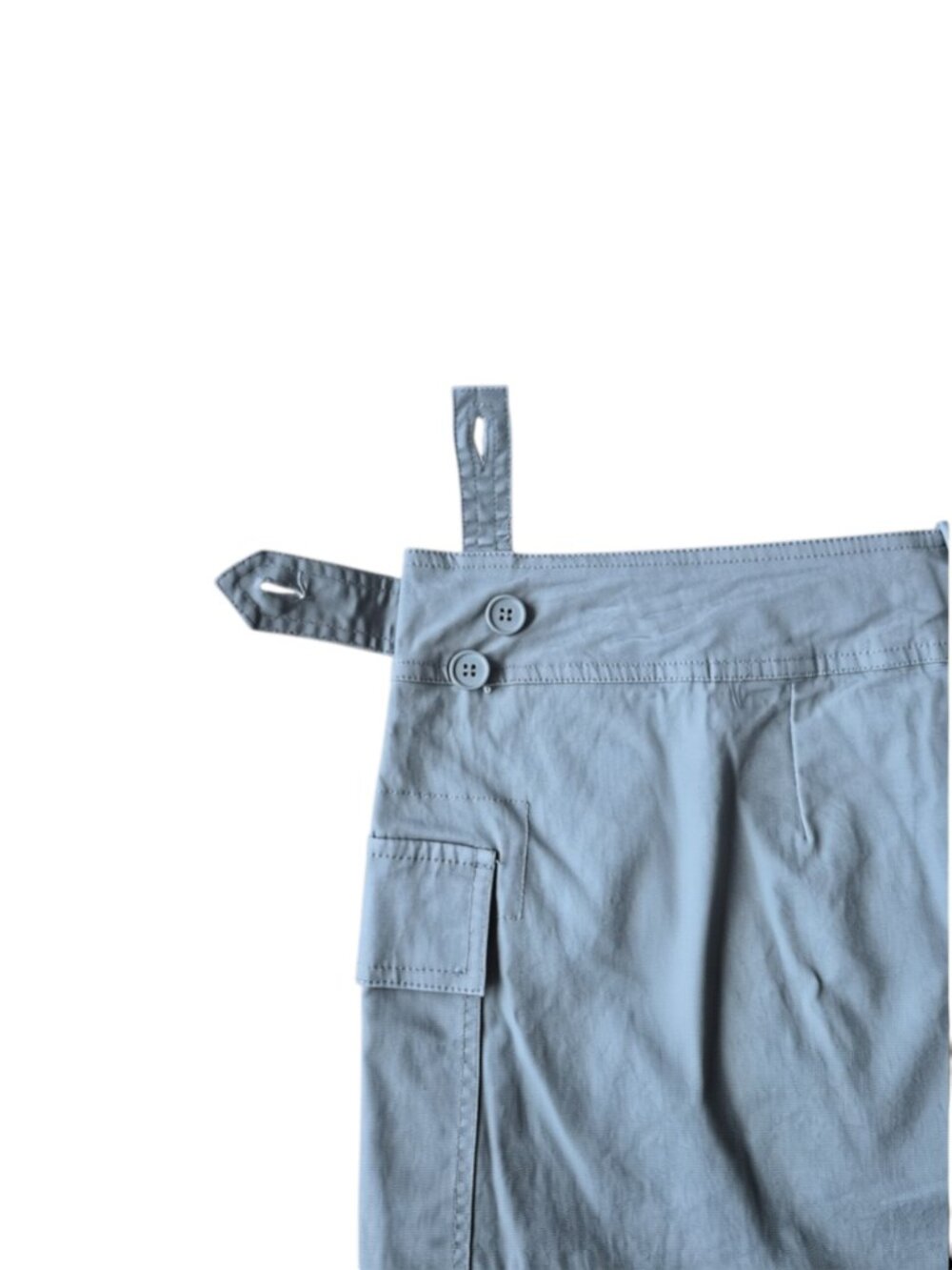 Madden NYC Women's Utility Cargo Skort XL, XXL Pockets Zipper Button Olive Green - Picture 8 of 9